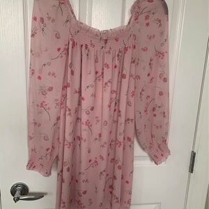 BNWT Wilfred Pink Smocked Dress SZ XS.